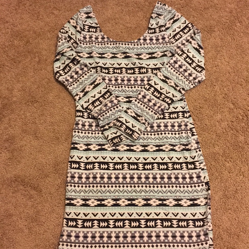 Mint colored fitted dress